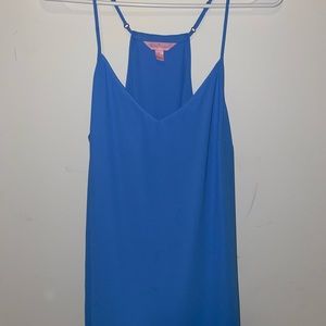 Lily Pulitzer blue tank top blouse size M